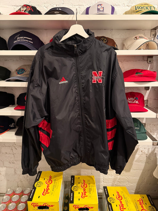 Vintage Adidas University of Nebraska Jacket Size Large