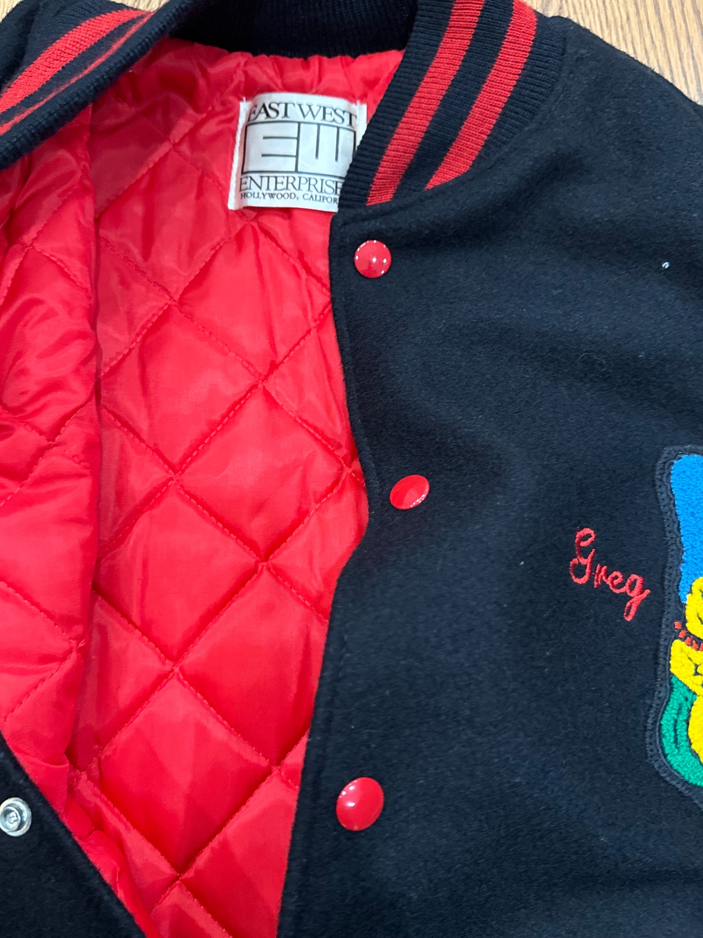 Vintage The Simpsons Cast and Crew Varsity Jacket Size Large fits Large/XL