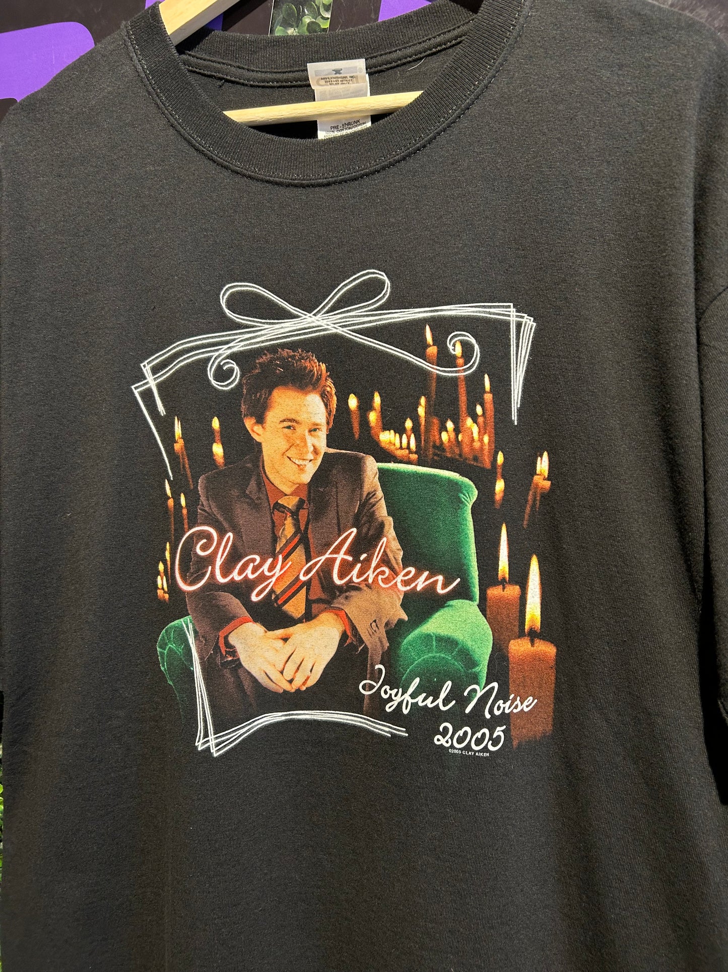 2005 Clay Aiken Joyful Noise Tour T-Shirt. Size XL