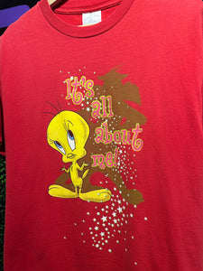Vintage Tweety All About Me T-Shirt. Size M/L