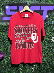90s Oklahoma Sooners Favorites T-Shirt. Size Large