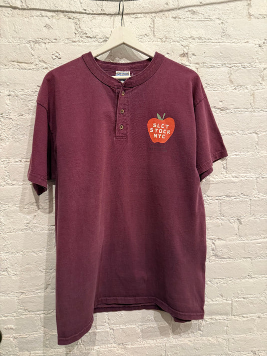 Vintage SLCT Stock Big Apple T-Shirt Size Large