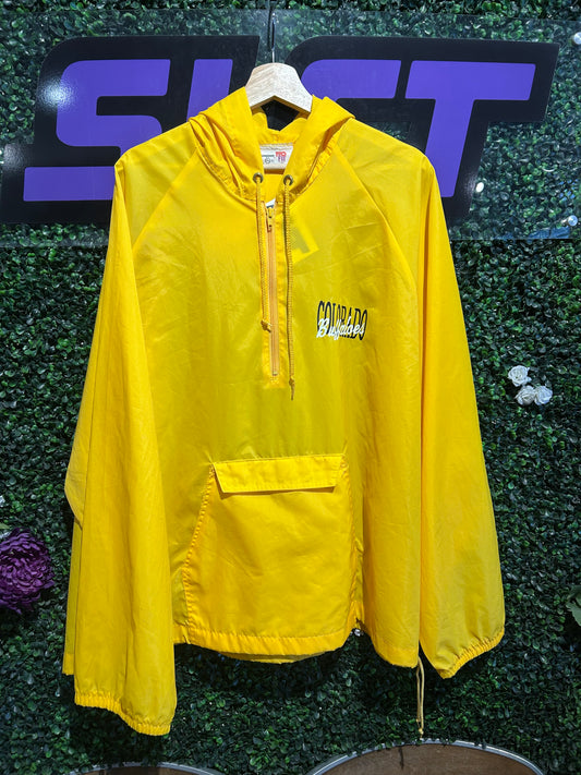 90s Colorado Buffaloes Half-Zip Windbreaker Jacket. Size XXL