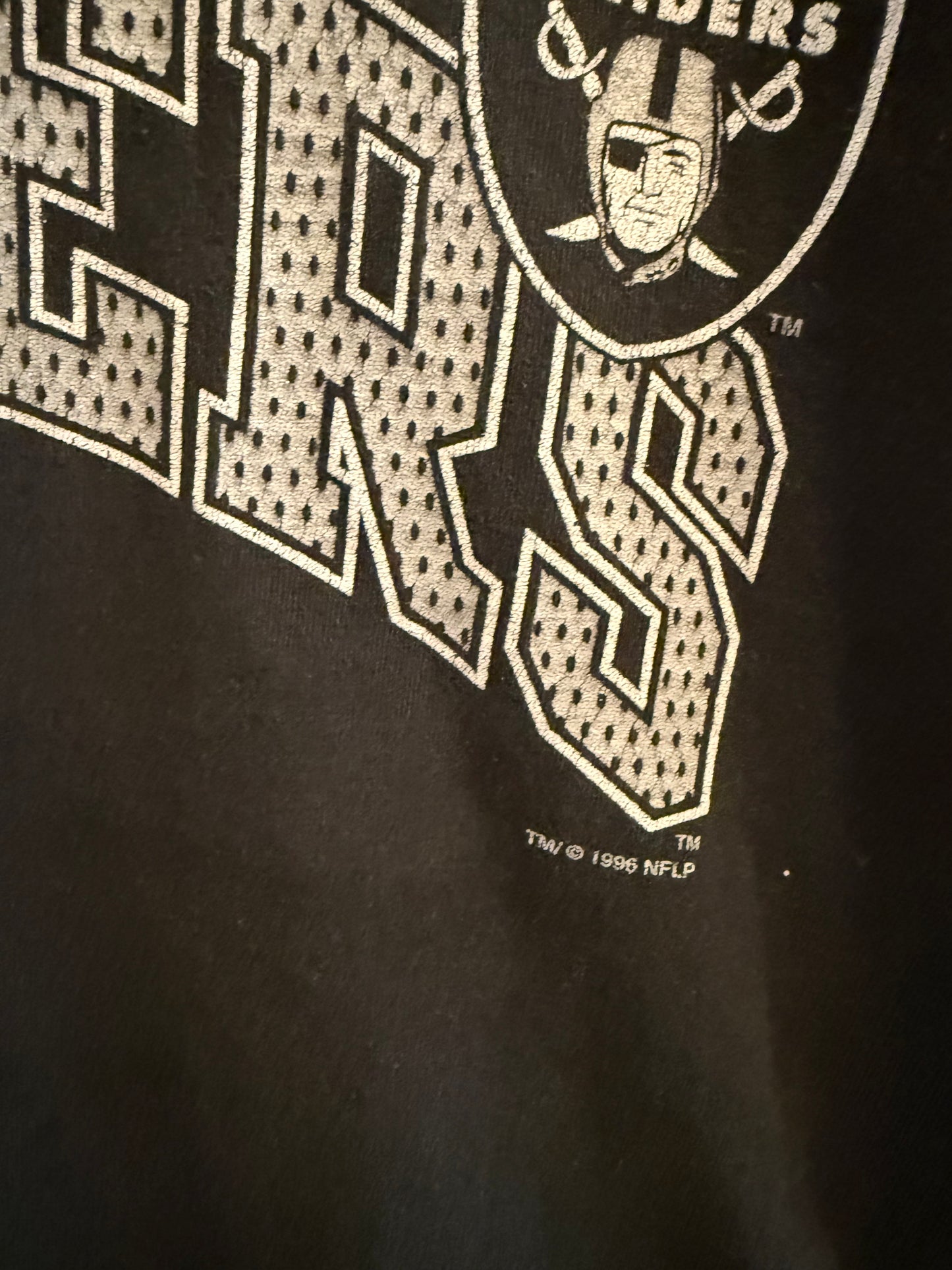 1996 Pro Player Oakland Raiders T-Shirt Size 2XL