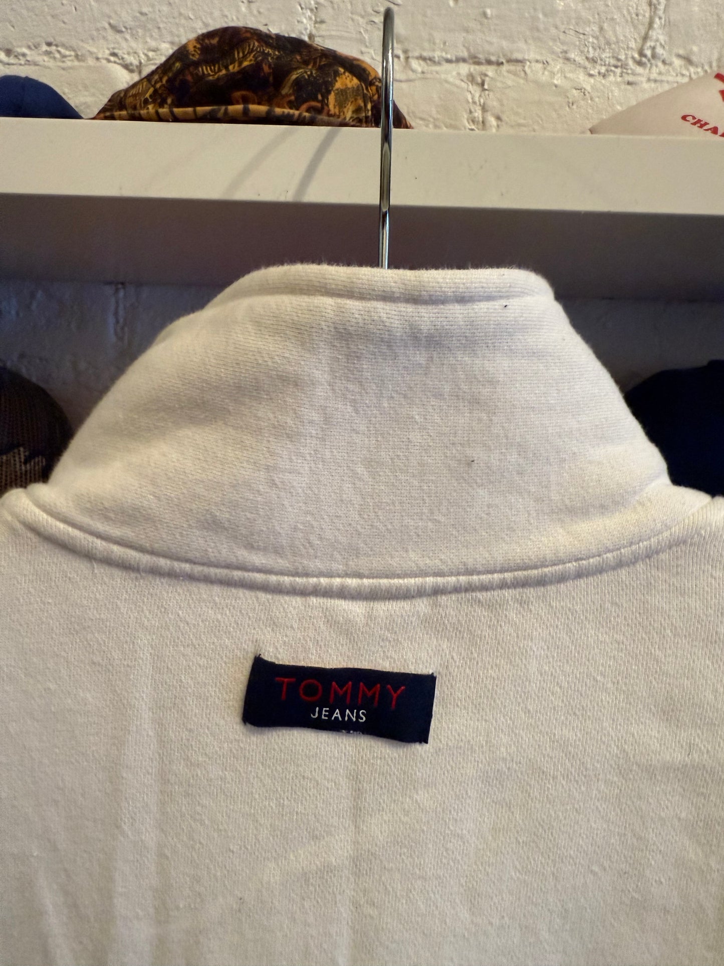 Vintage Tommy Jeans 1/4 Zip Pull Over Size Large