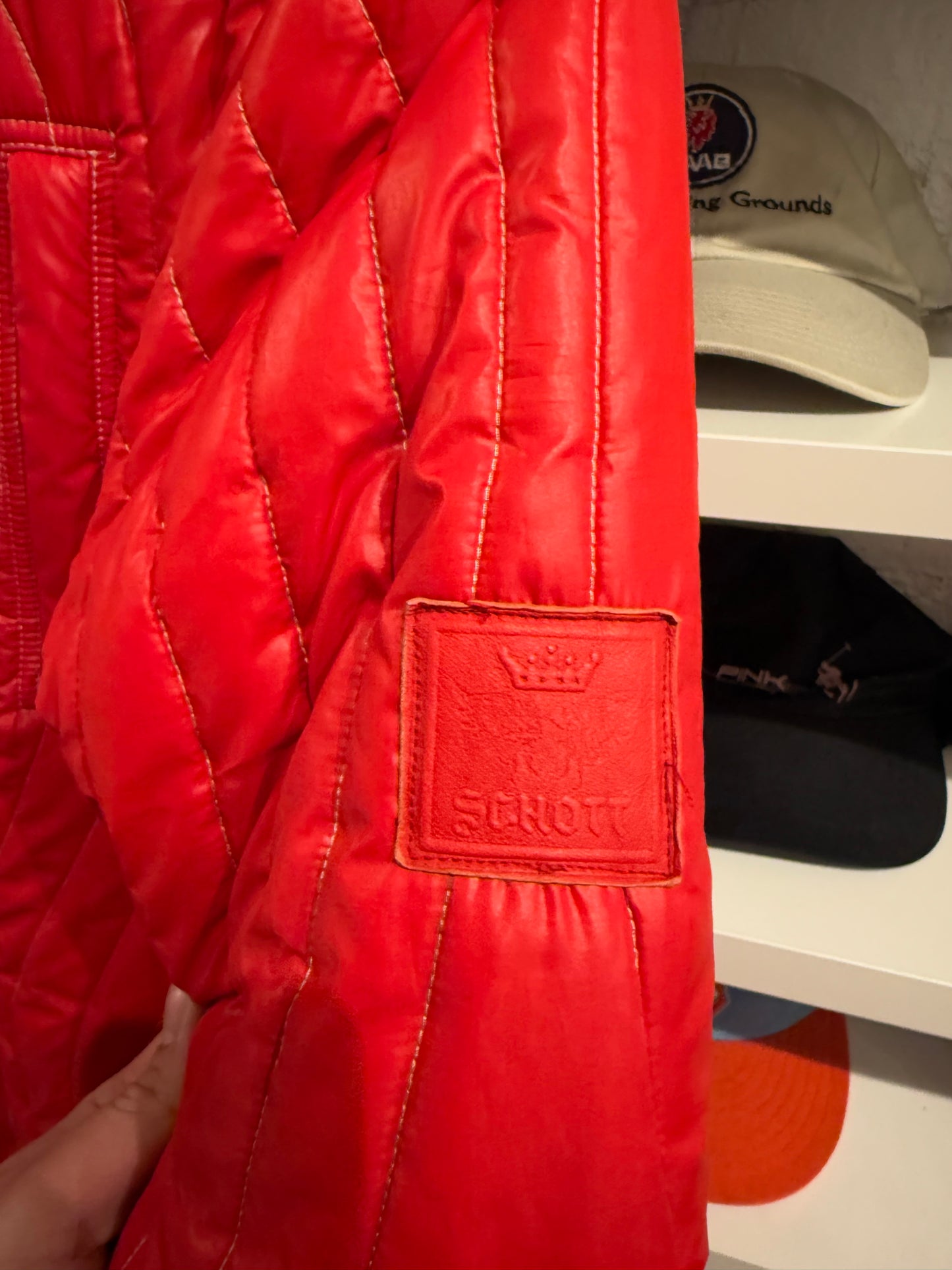 Vintage Schott Light Down Jacket Size Large