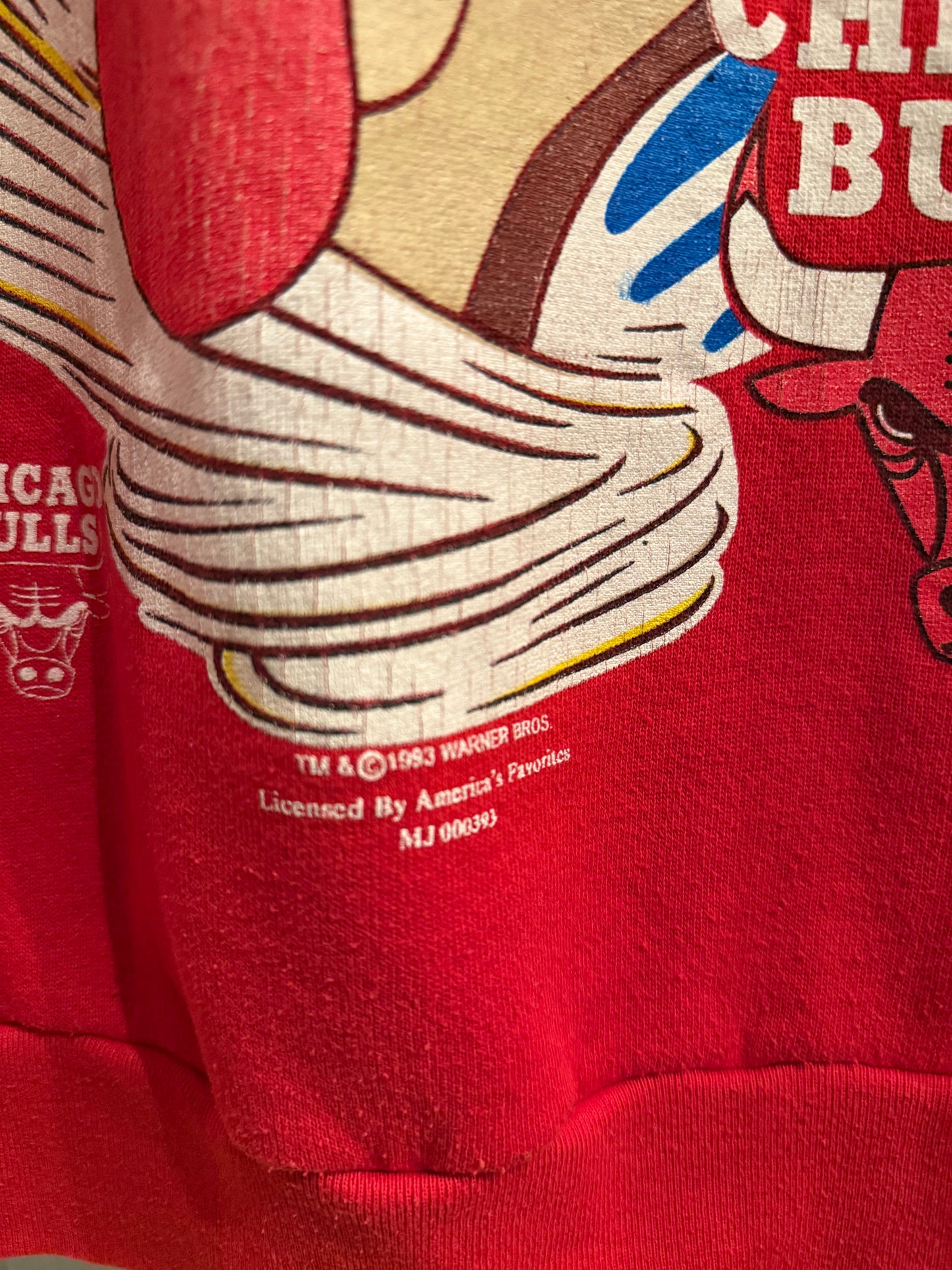 1993 Chicago Bulls Taz Crewneck Size XL