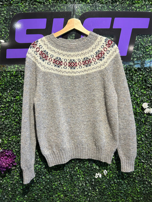70s Knit Wool Sweater. Size S/M