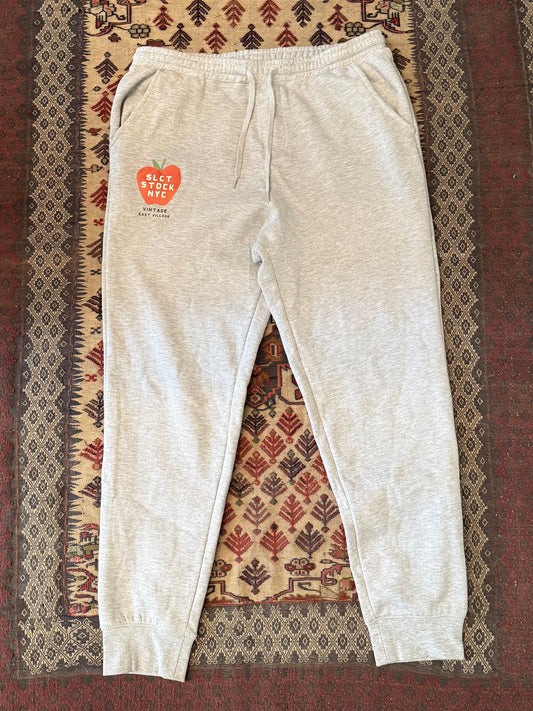 SLCT Stock Big Apple Sweat Pants Size XL