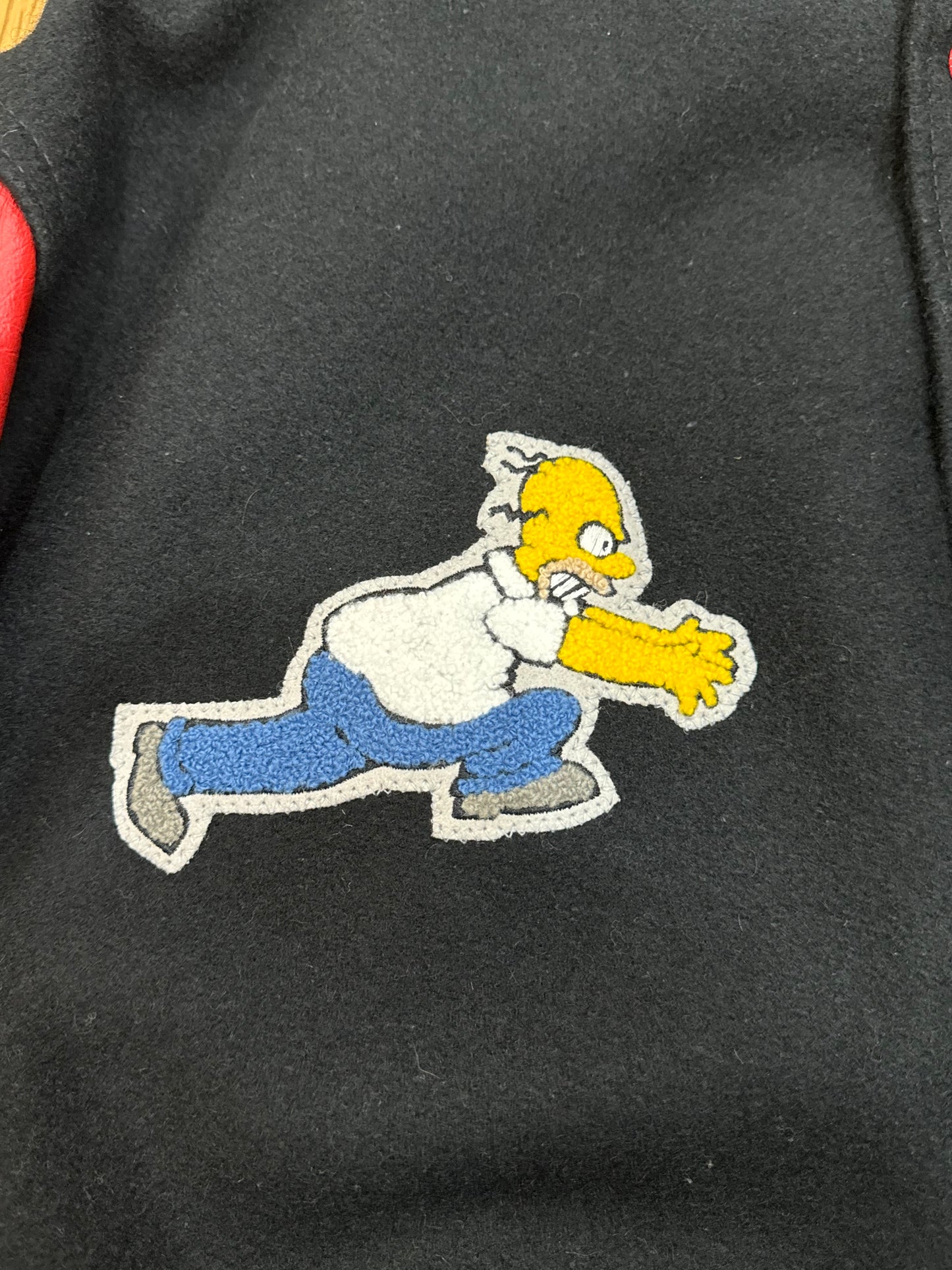 Vintage The Simpsons Cast and Crew Varsity Jacket Size Large fits Large/XL