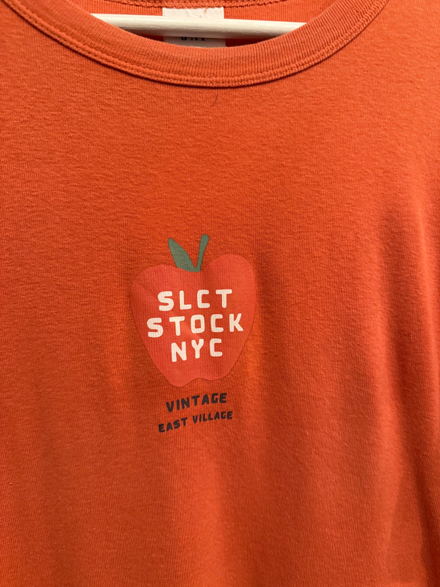 Vintage SLCT Stock Big Apple T-Shirt Size Large