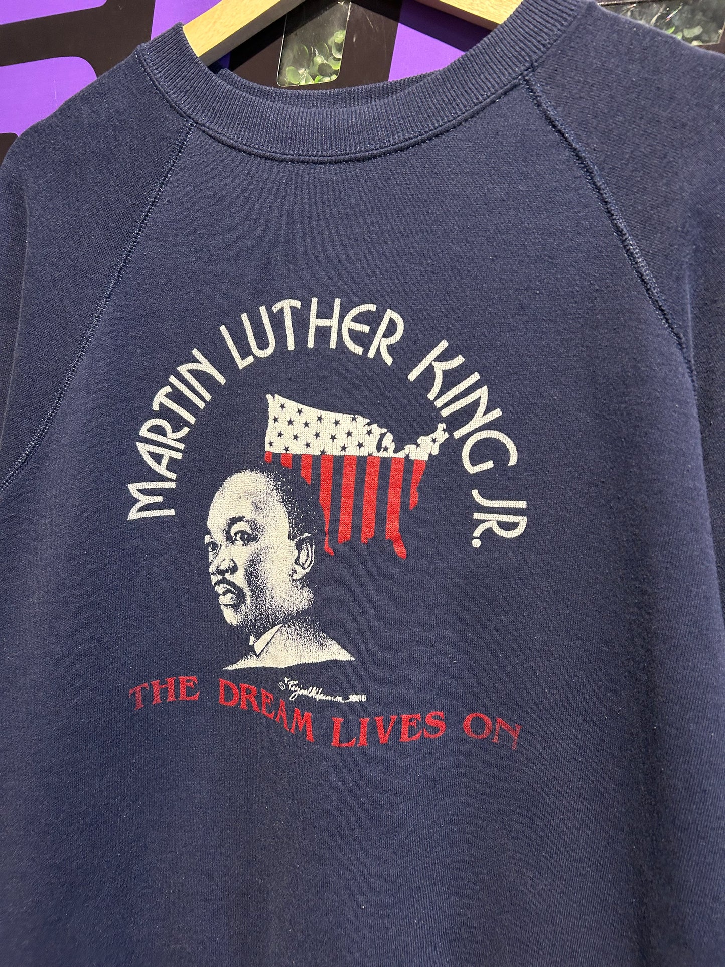 80s Martin Luther King Jr. The Dream Lives On Crewneck. Size M/L