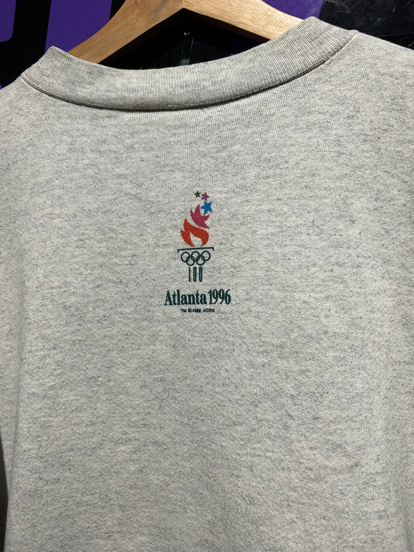 1996 Atlanta Olympics Mascot ‘WhatIzIt’ Crewneck. Size Large