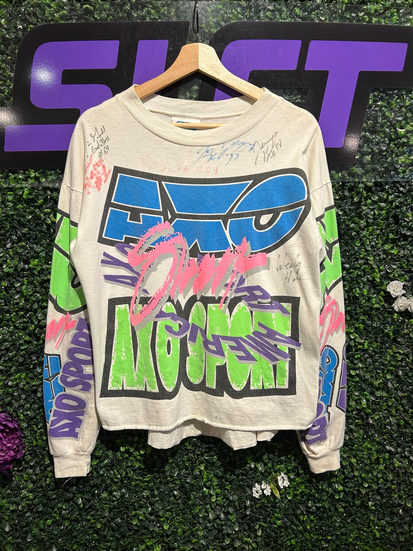Vintage AXO Moto-Cross Racing LS Shirt. Size S/M