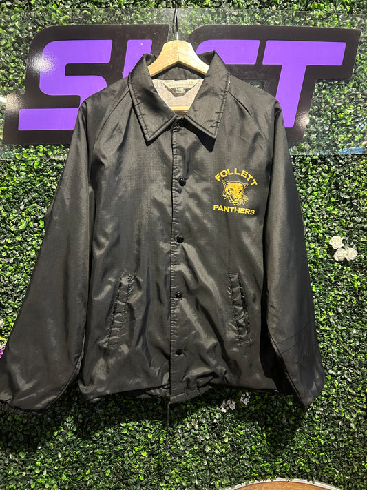 80s Follett Panthers Chalk Line Jacket. Size M/L