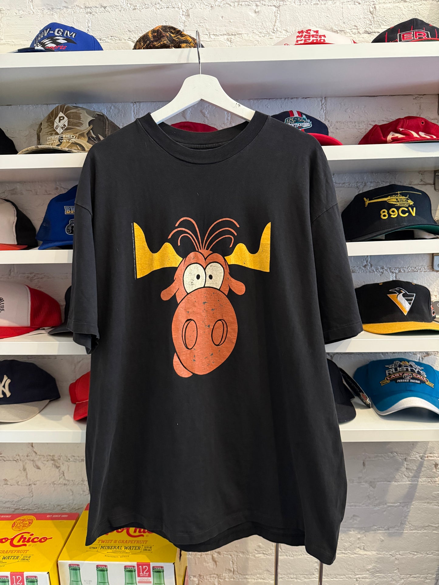 1998 Bull Winkle Taco Bell T-Shirt Size XL