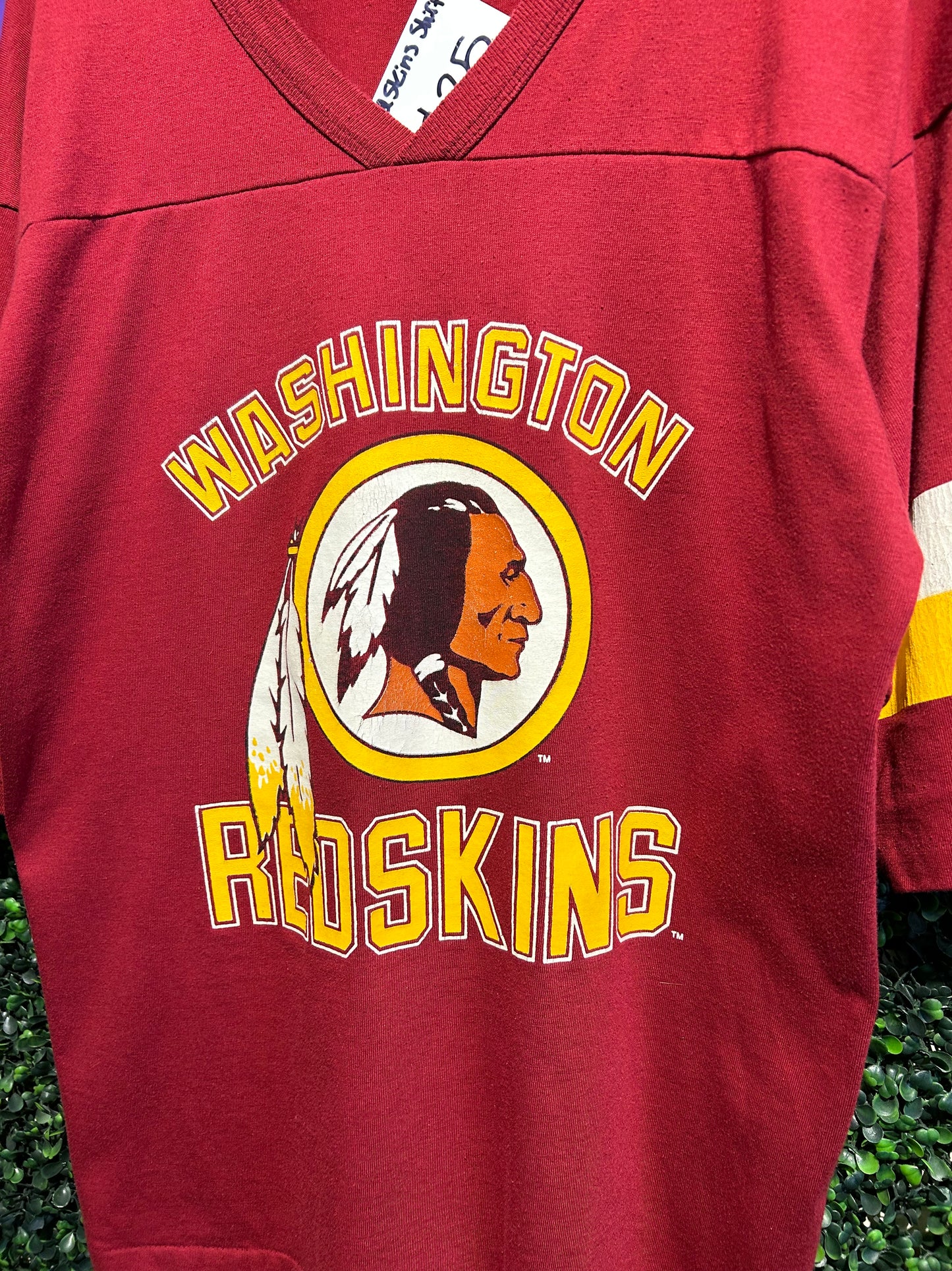 90s Washington Redskins 3/4 Sleeve Jersey Shirt. Size Large