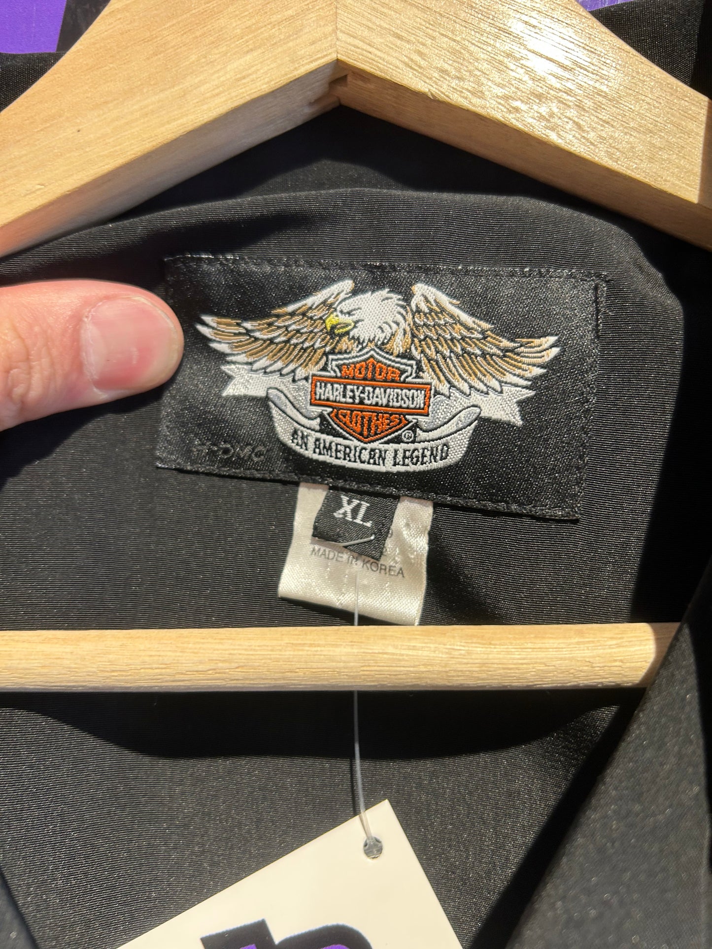Vintage Harley Davidson Phoenix Button-Up Shirt. Size XL