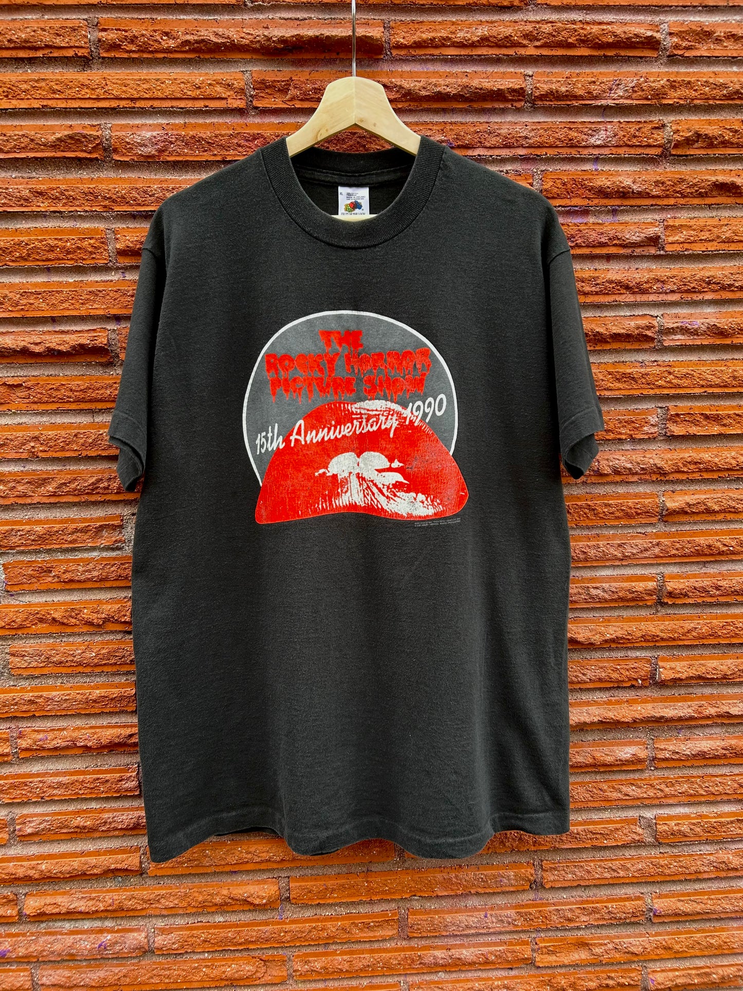 1990 The Rocky Horror Picture Show 15th Anniversary T-Shirt. Size L/XL