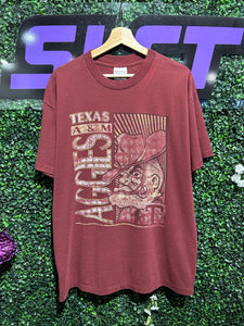90s Texas A&M Aggies T-Shirt. Size XL