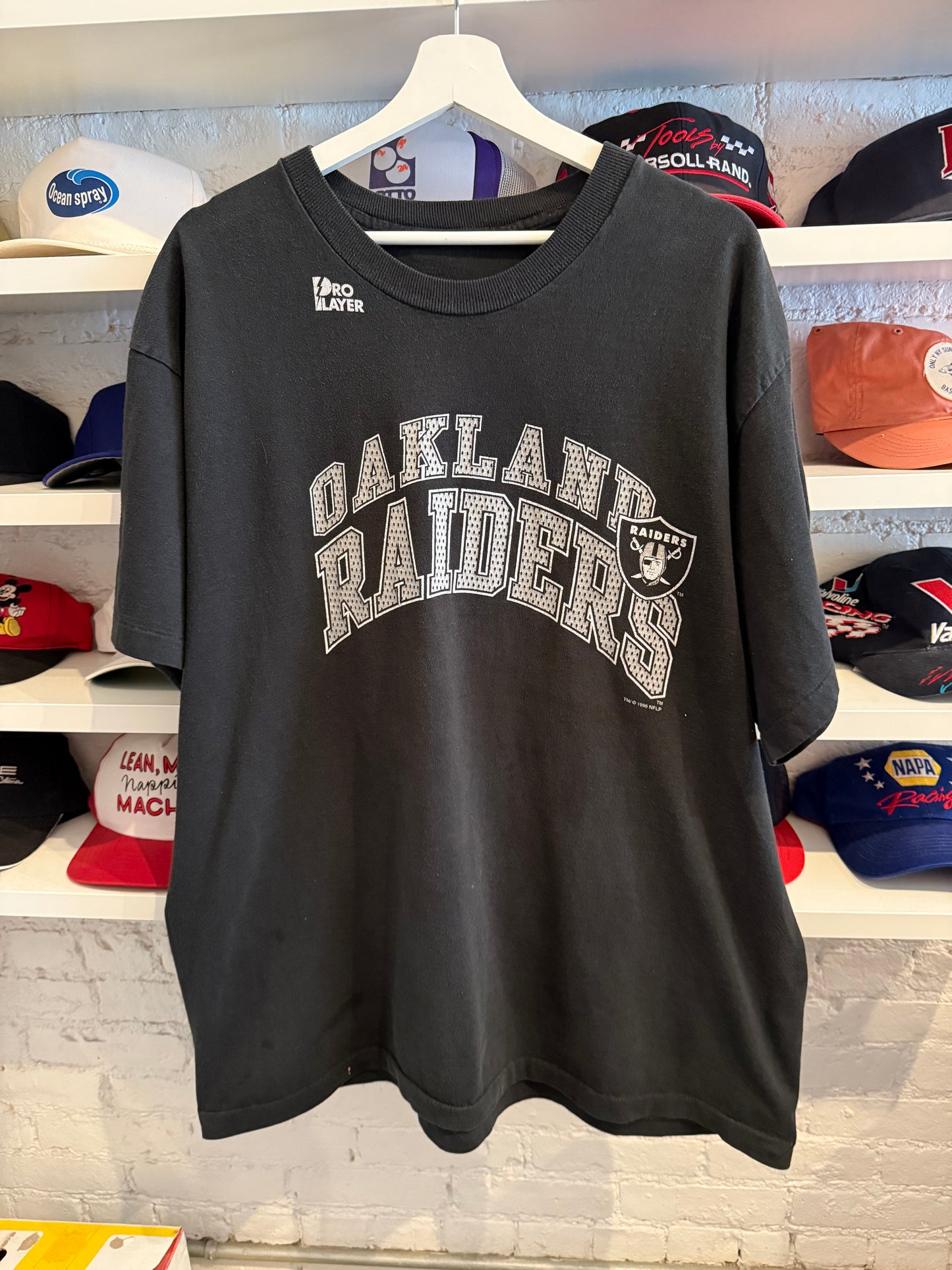 1996 Pro Player Oakland Raiders T-Shirt Size 2XL