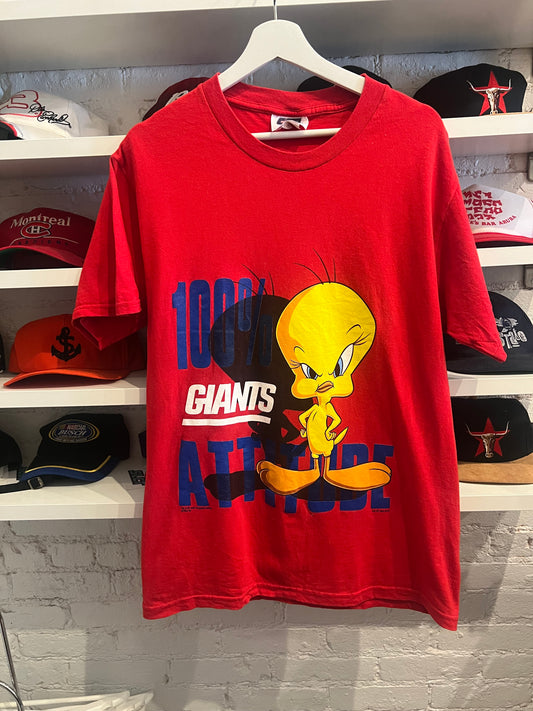 1996 New York Giants Tweety Bird T-shirt size M