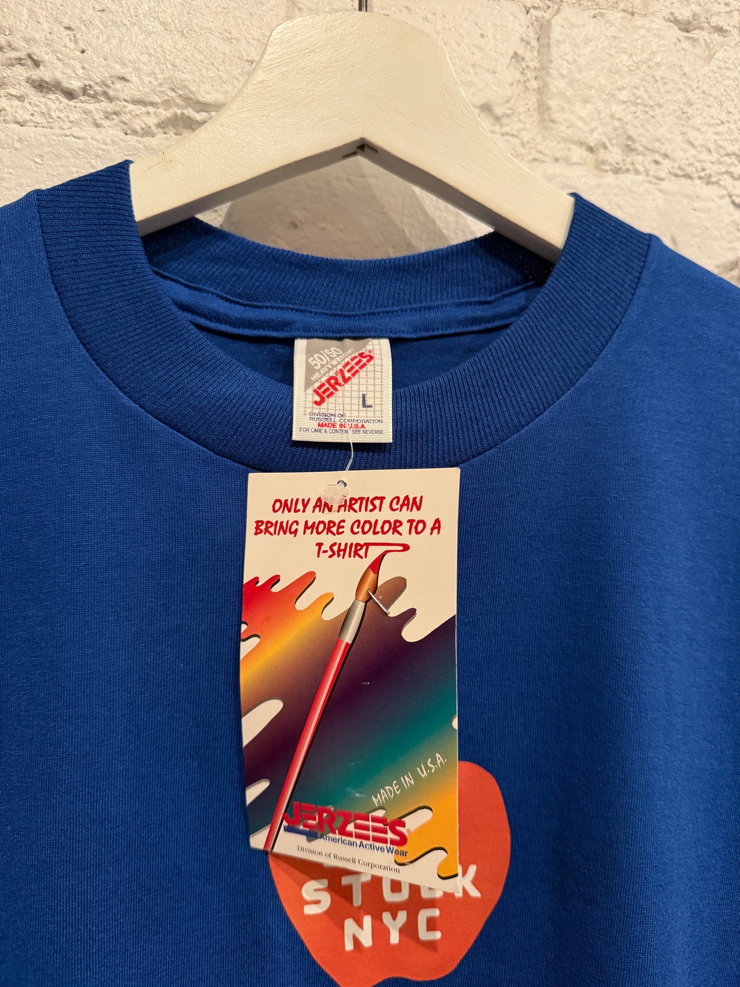 Vintage SLCT Stock Big Apple T-Shirt Size Large