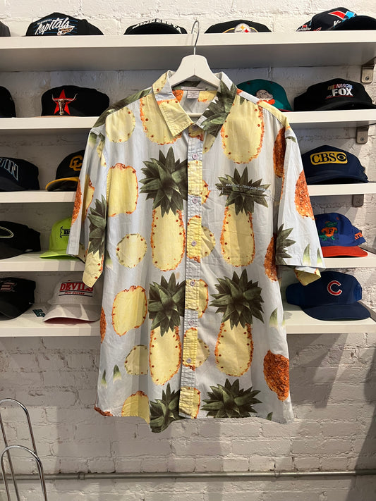 Girbaud Pineapple Button Up Size XL