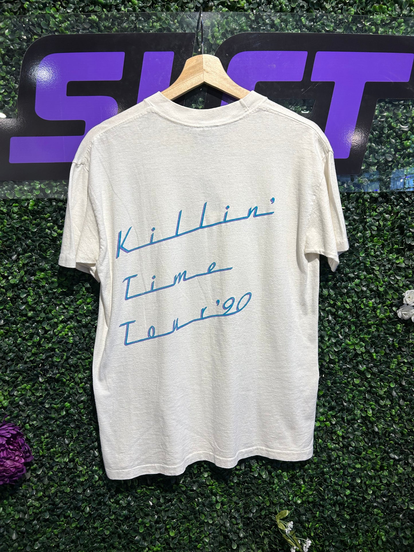1990 Clint Black Killin Time Tour T-Shirt. Size M/L