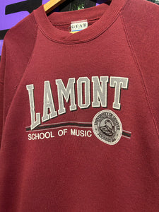 90s Lamont School of Music Crewneck. Size Large