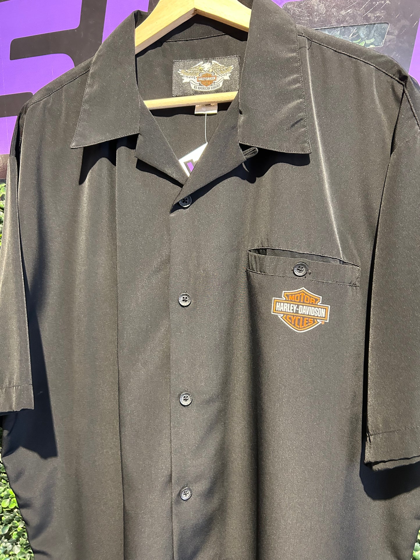Vintage Harley Davidson Phoenix Button-Up Shirt. Size XL