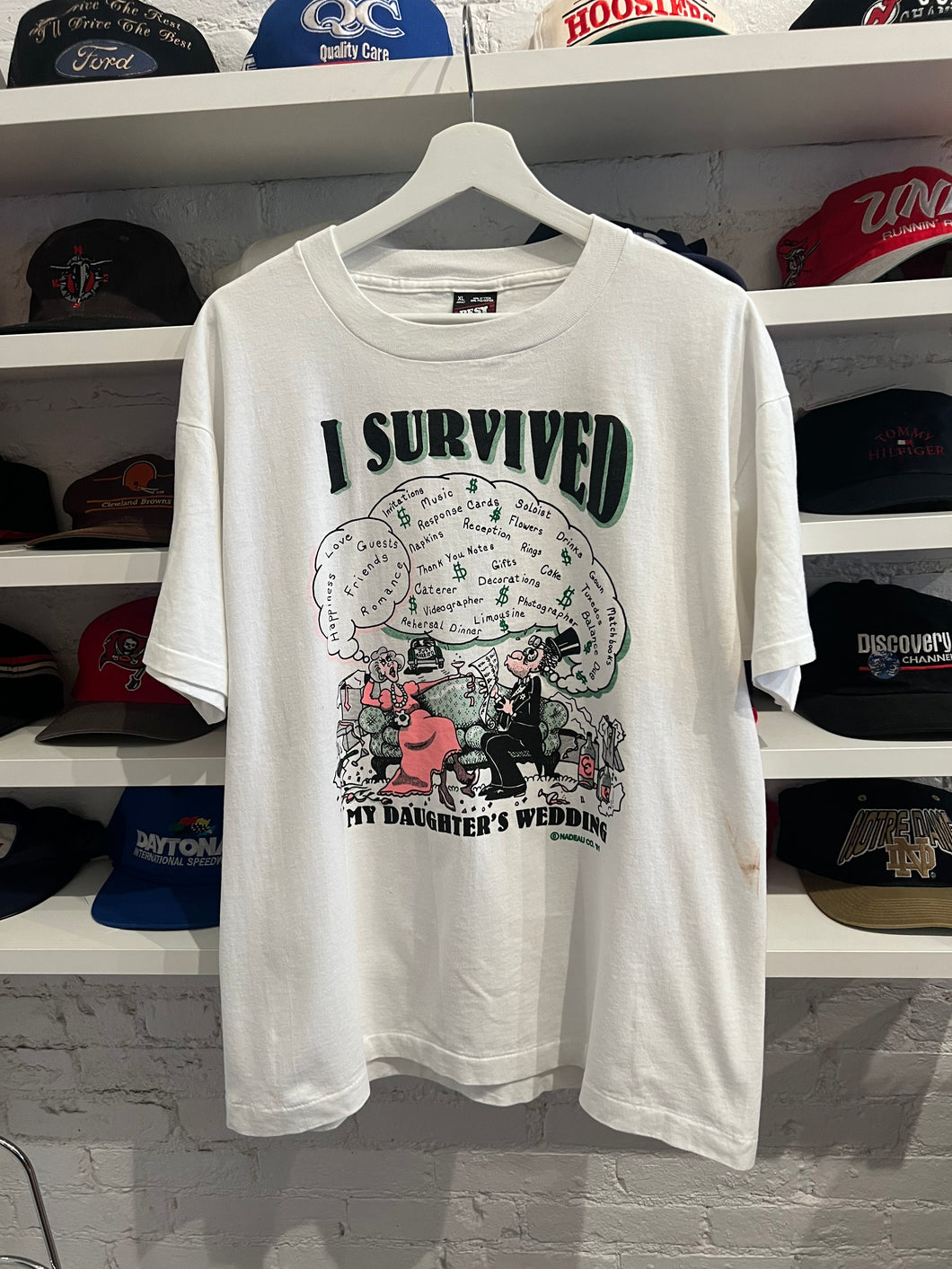 I Survived my Daughter’s Wedding T-shirt size XL