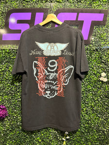 1997 Aerosmith Nine Lives Tour T-Shirt. Size Large