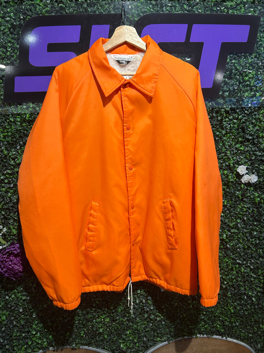 80s Denver Broncos Chalk-Line Button-Up Jacket. Size M/L