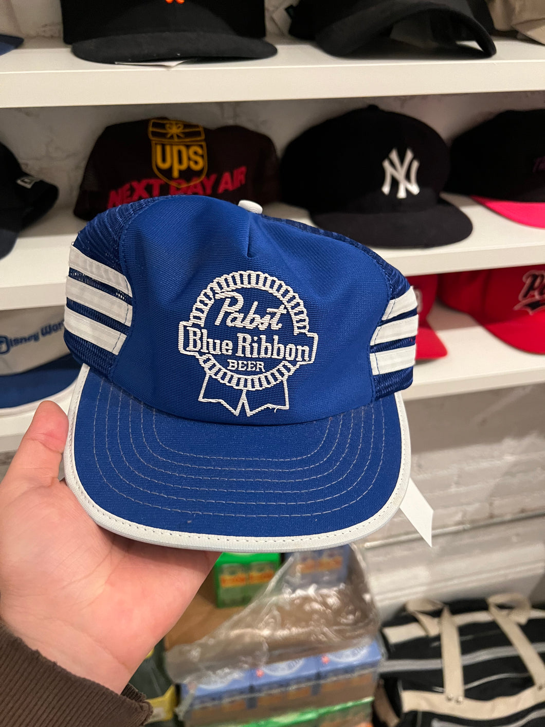 Vintage Pabst Blue ribbon trucker hat