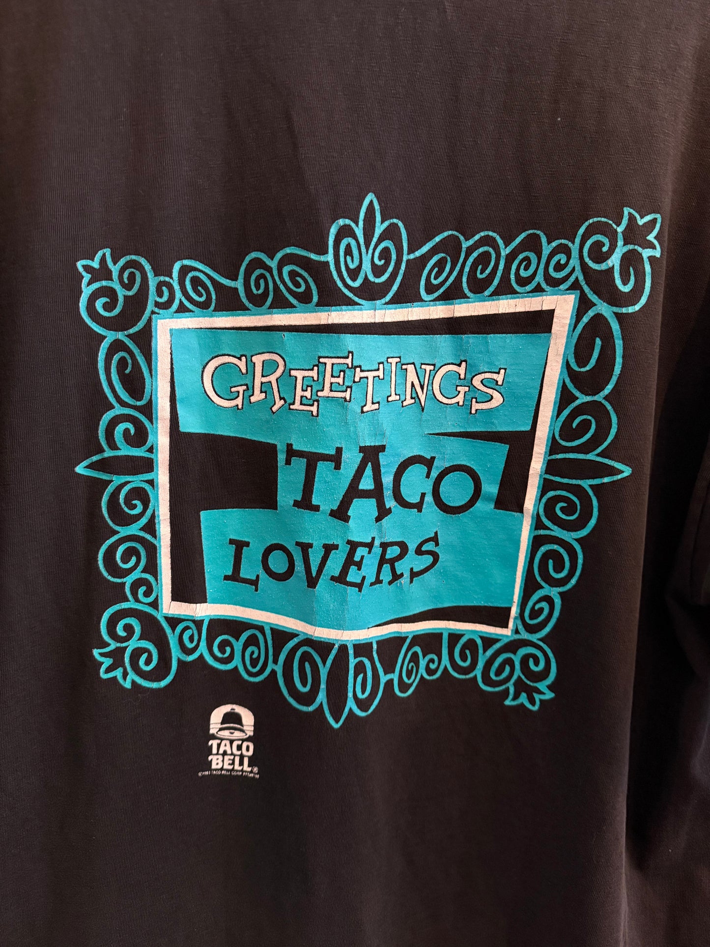 1998 Bull Winkle Taco Bell T-Shirt Size XL