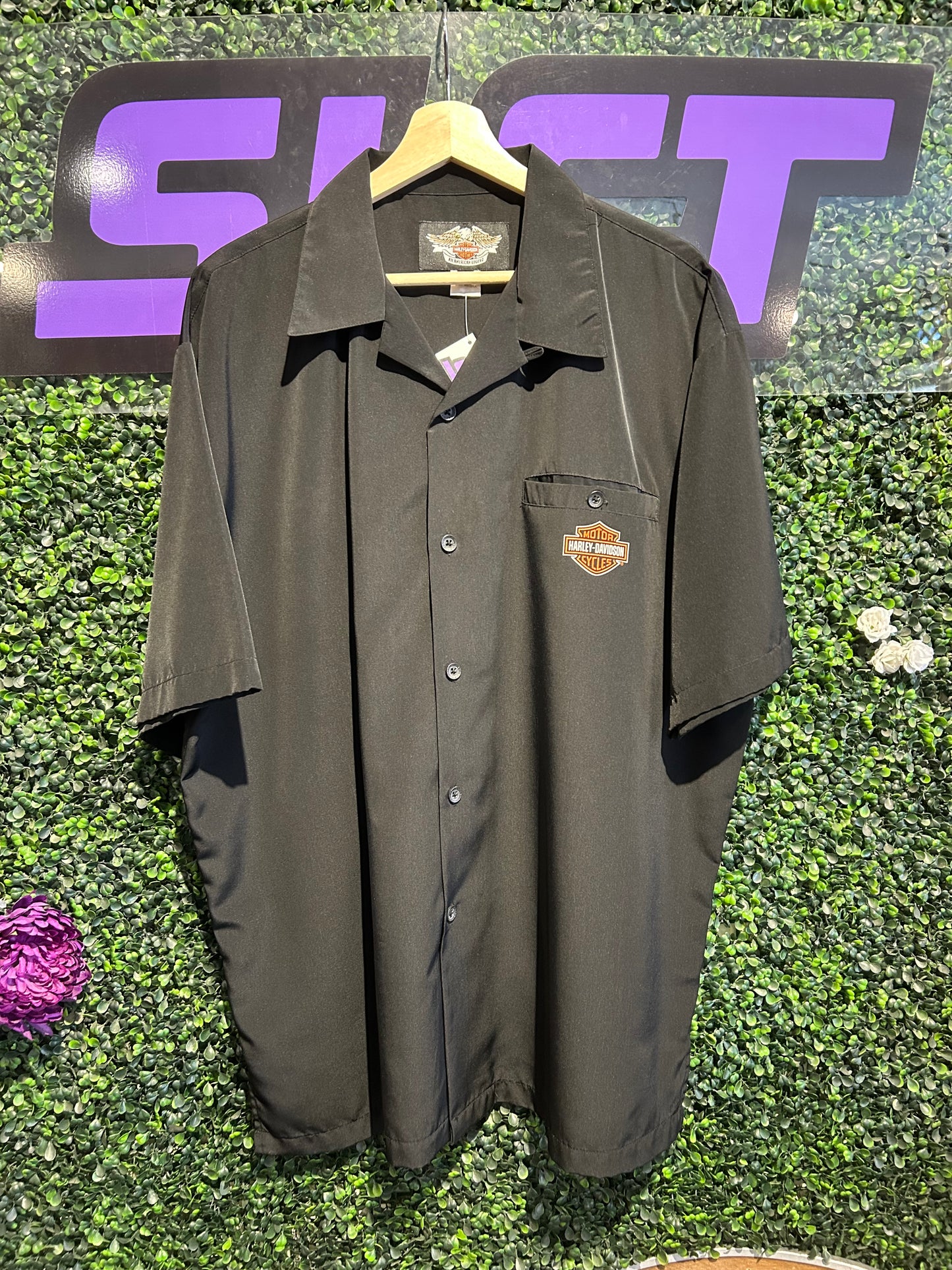 Vintage Harley Davidson Phoenix Button-Up Shirt. Size XL