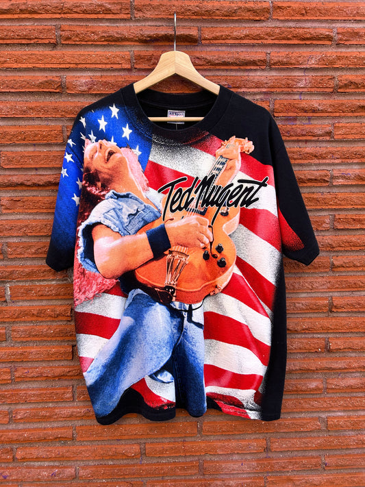 2000 Ted Nugent One Nation Under Ted T-Shirt. Size Large