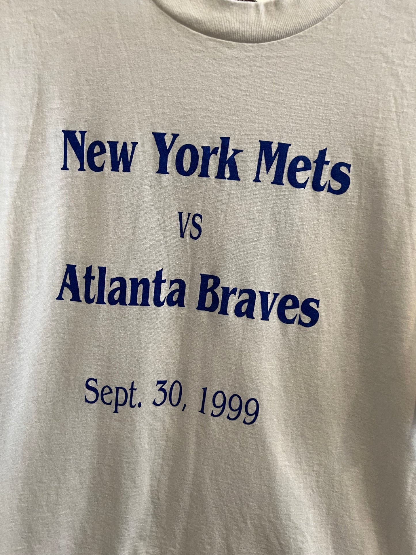 1999 Mets vs Braves T-shirt size L