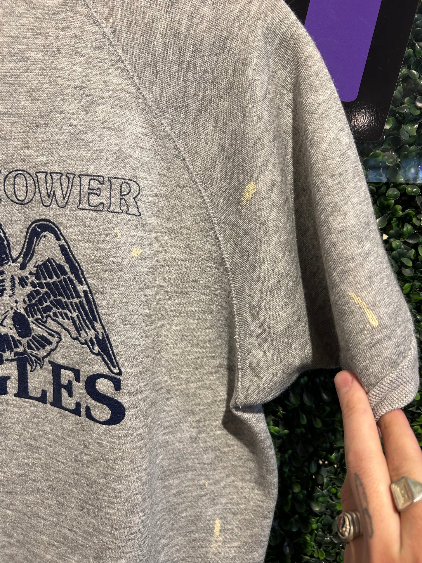 80w Eisenhower Eagles Short-Sleeve Crewneck. Size M/L