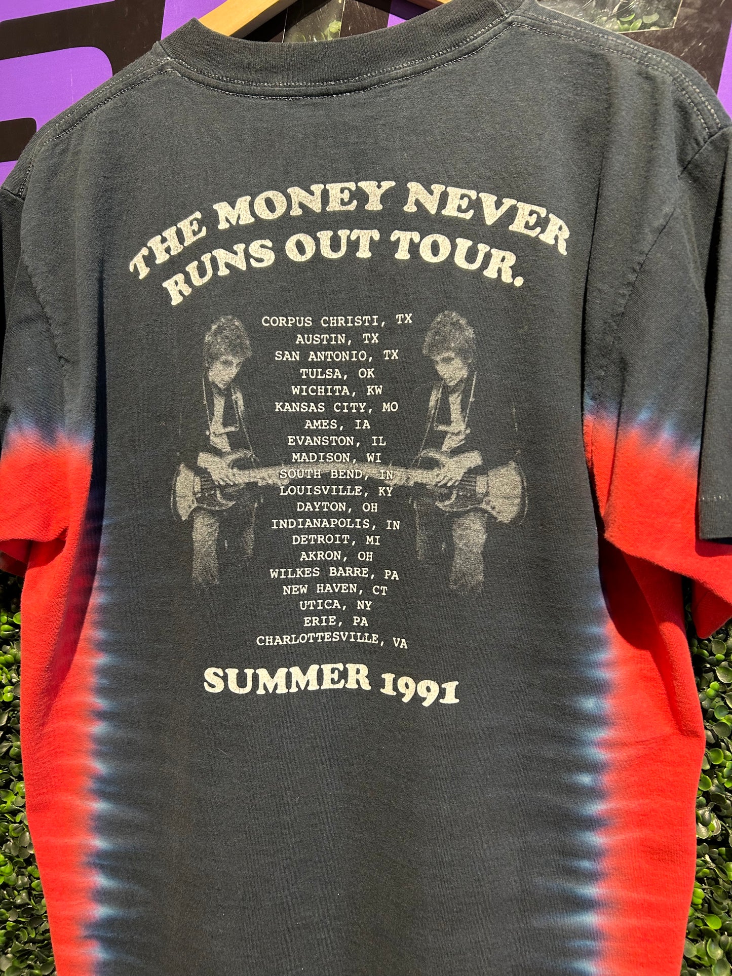 2003 Bob Dylan Summer 1991 Tour Tie-Dye T-Shirt. Size M/L