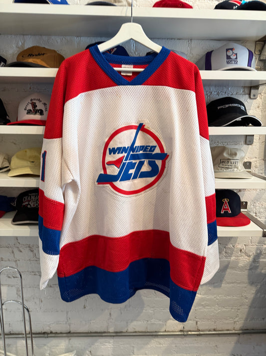 Vintage Winnipeg Jets Hockey Jersey Size XL