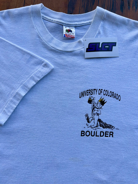 90s Colorado Buffaloes Where The Wild Things Are ‘Let The Wild Rumpus Begin’ T-Shirt. Size L/XL