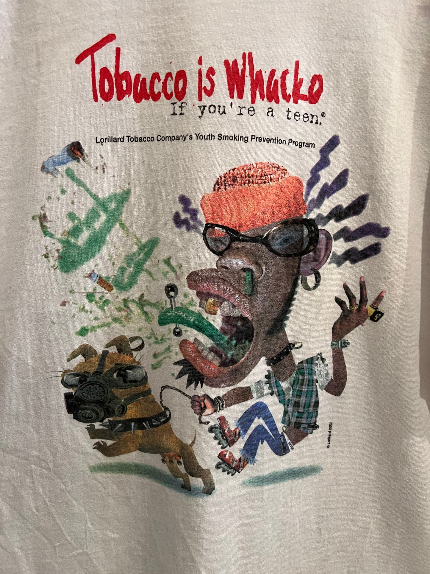 2002 Tabacco is Whacko T-shirt size XL