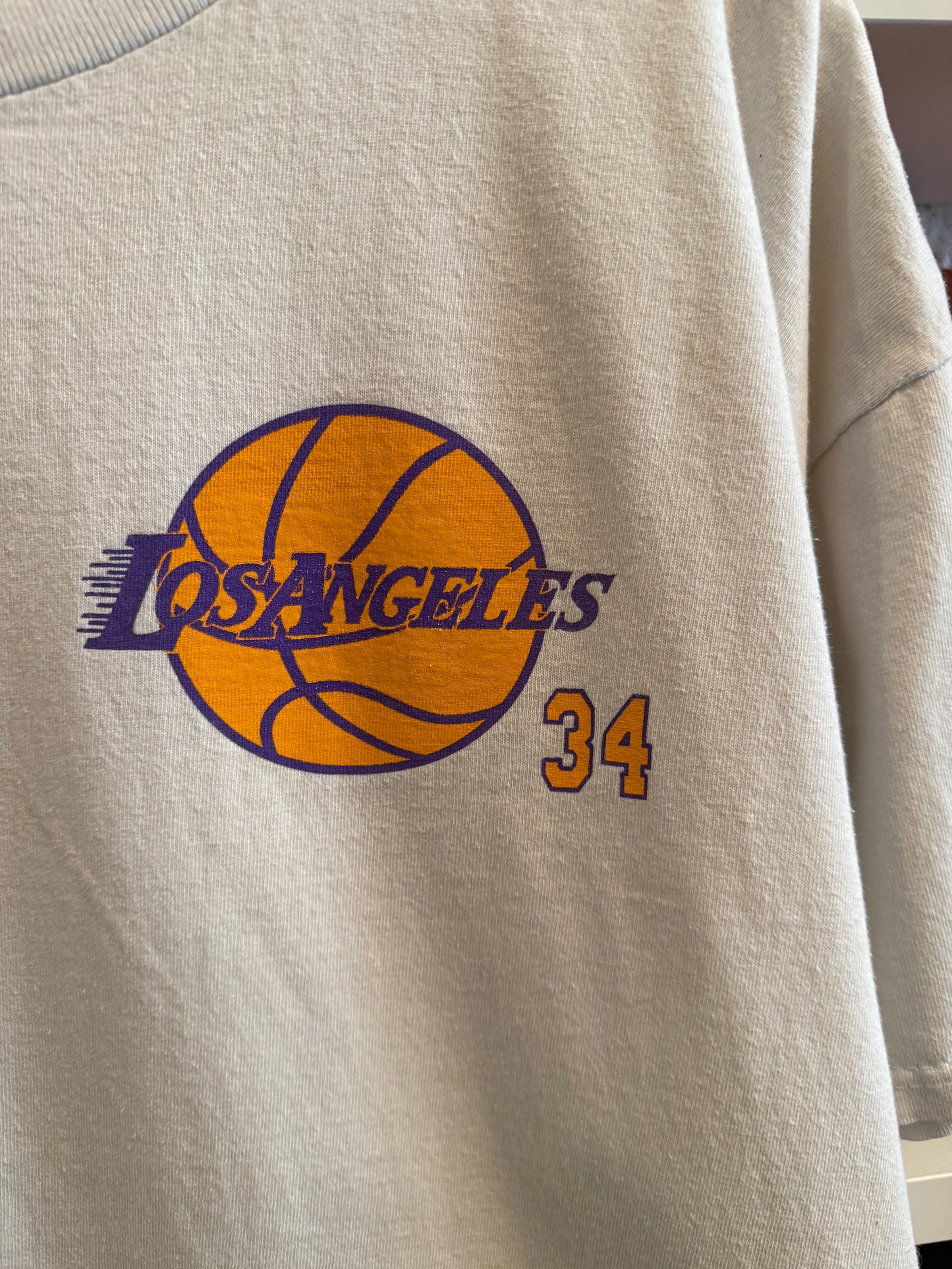 Vintage Los Angeles Lakers Shaquille O’Neal T-Shirt Size XL