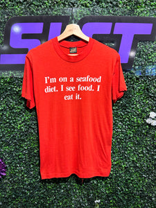 80s Seafood Diet T-Shirt. Size S/M