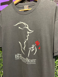 90s Beauty and the Beast The Musical T-Shirt. Size Large