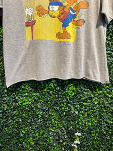 80s Garfield Stretch T-Shirt. Size S/M