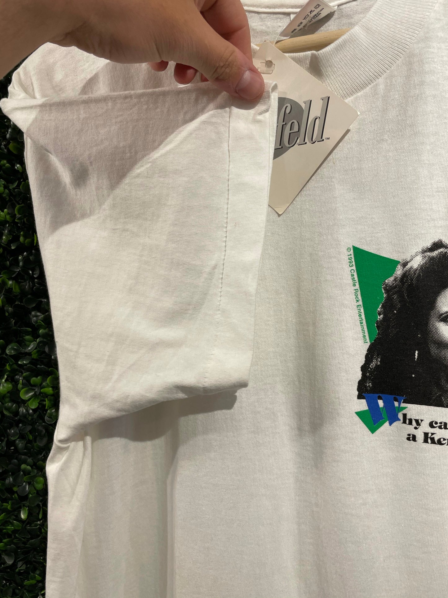 Vintage 1993 Seinfeld Elaine Why Can’t I meet a Kennedy T-Shirt DSWT Size L