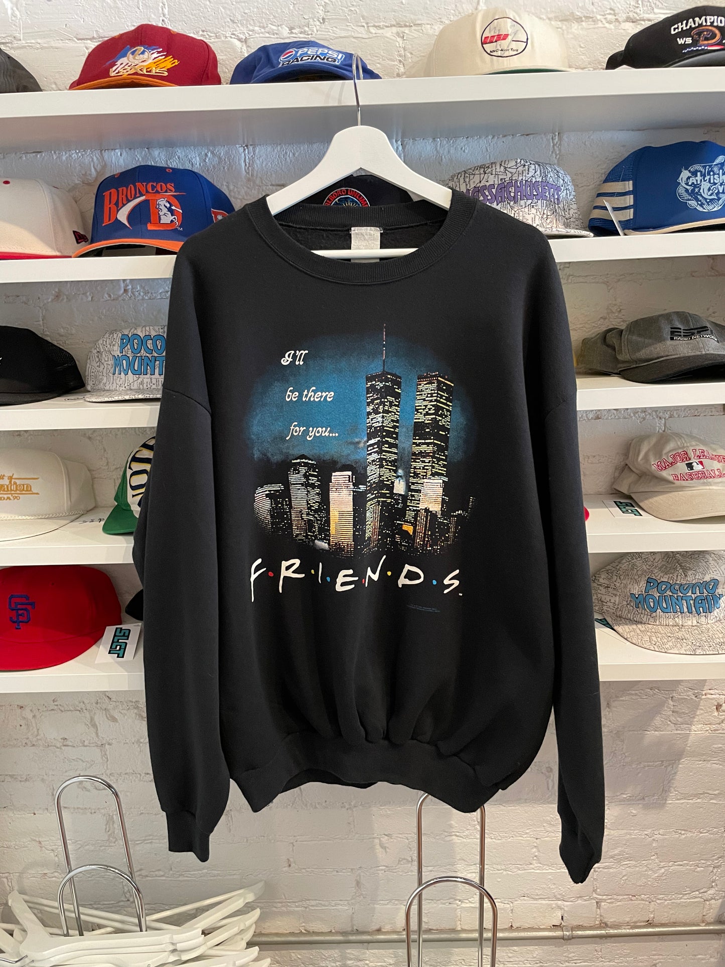 Vintage RARE New York Twin Towers Friends Crewneck Tagged L fits L/XL
